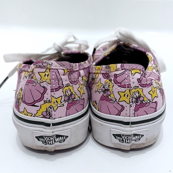 VANS x Nintendo Authentic Princess Peach Sneakers Women Size 5 - Picture 4 of 12